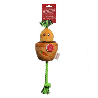 Carrot Treat-and-Tug Dog Toy